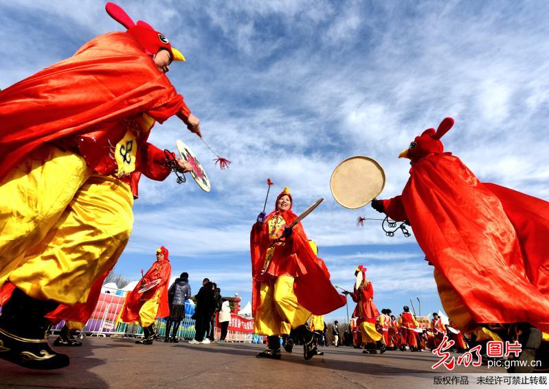 京津冀非遗同现首届北京“迎冬奥新春体育庙会”