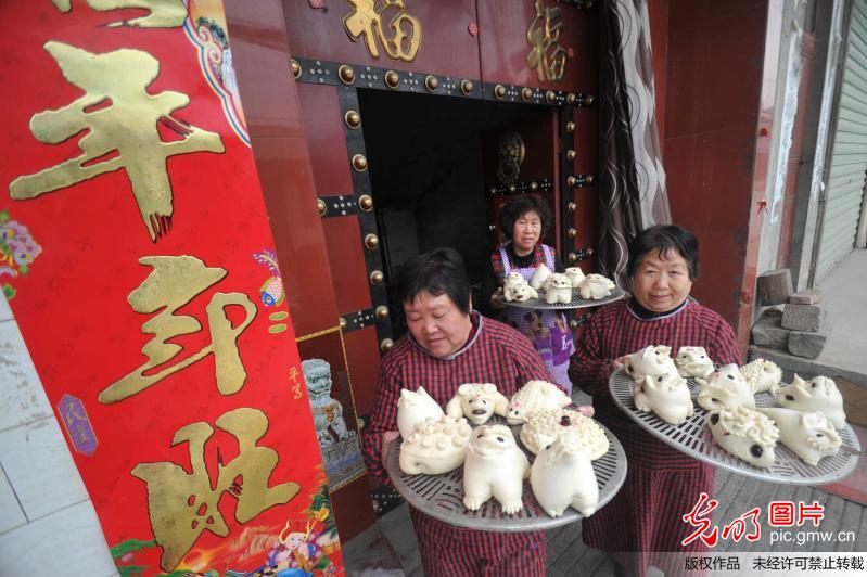 多彩花馍庆元宵