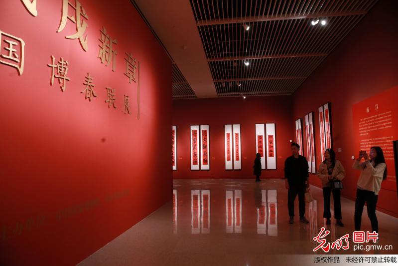 国博举办的春联展 人气依然旺