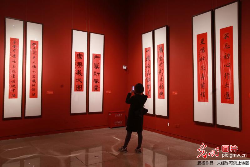 国博举办的春联展 人气依然旺