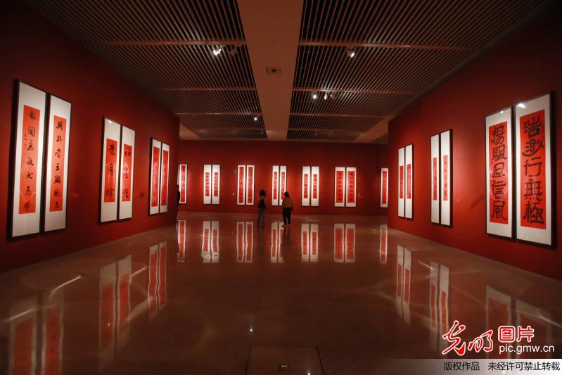 国博举办的春联展 人气依然旺