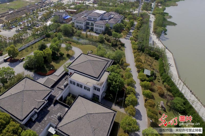 江苏扬州古运河畔“长”出生态公园