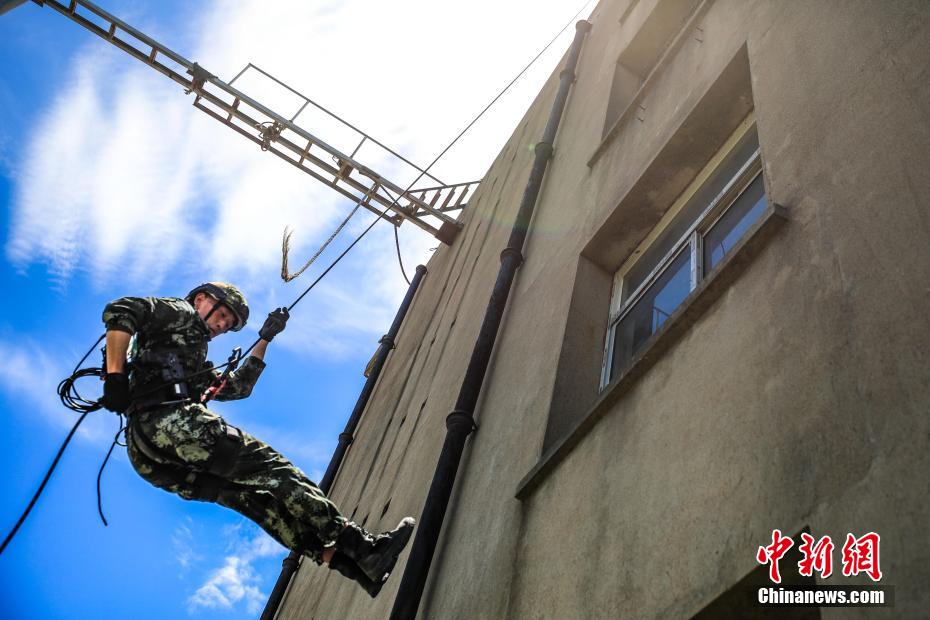 巅峰对决 直击武警特战侦察比武