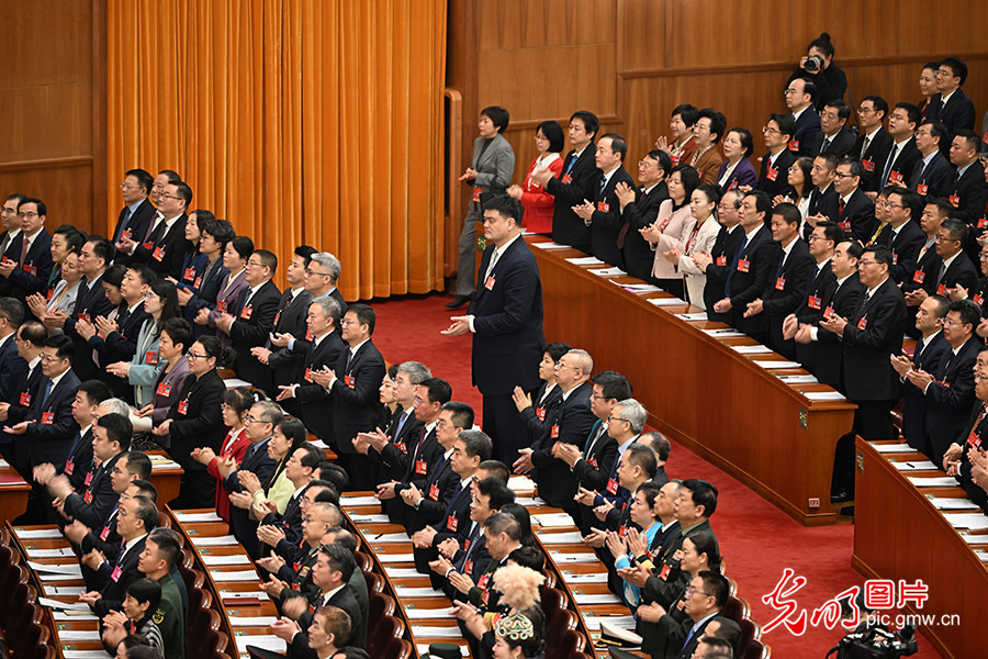 【两会“镜”相】十四届全国人大三次会议举行第二次全体会议