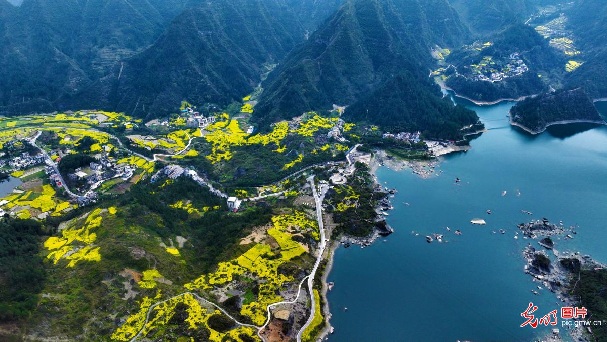 春染小南海 湖光山色美