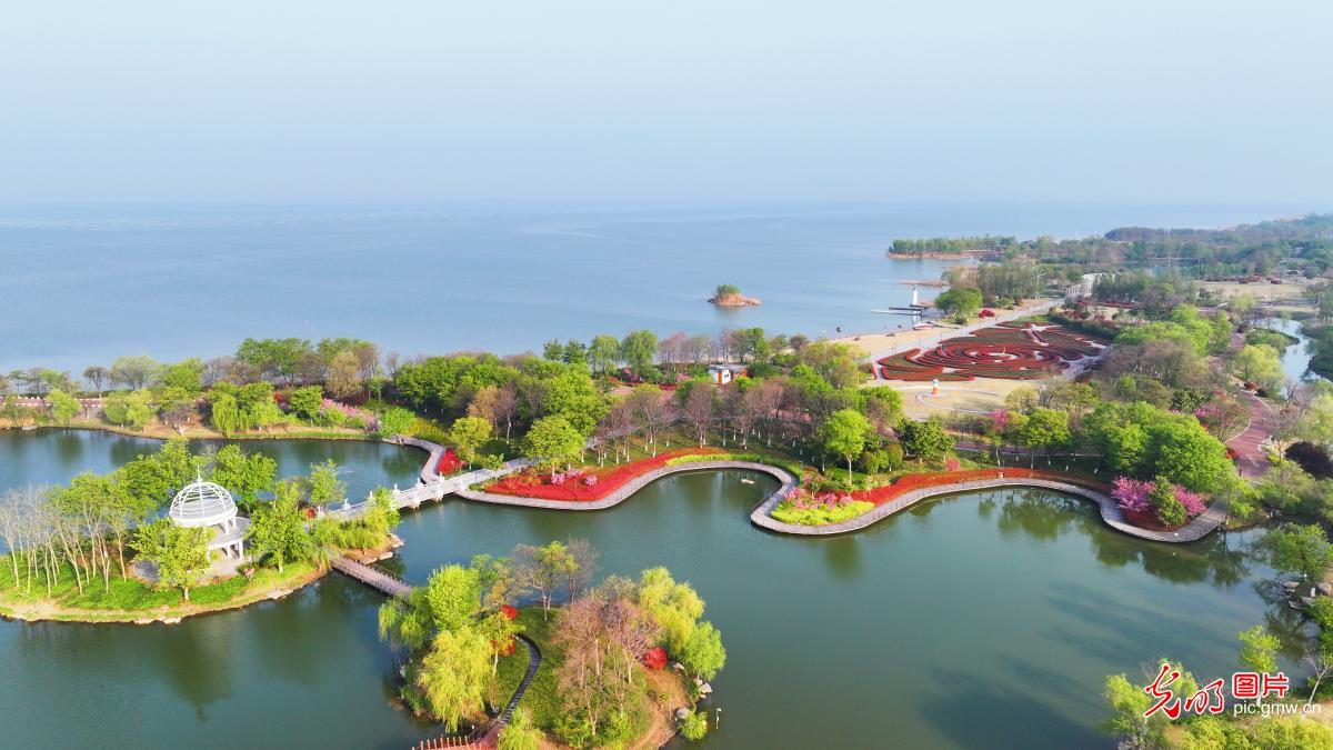 骆马湖景区色彩斑斓