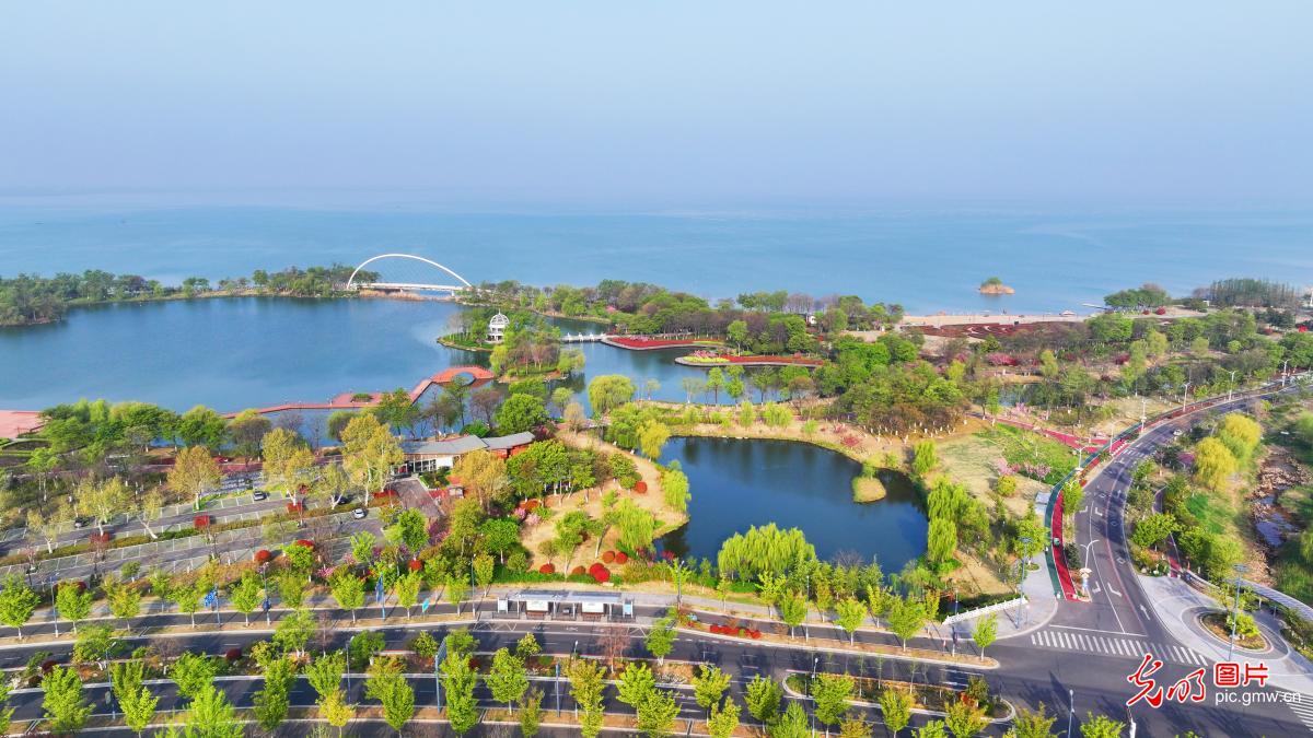 骆马湖景区色彩斑斓