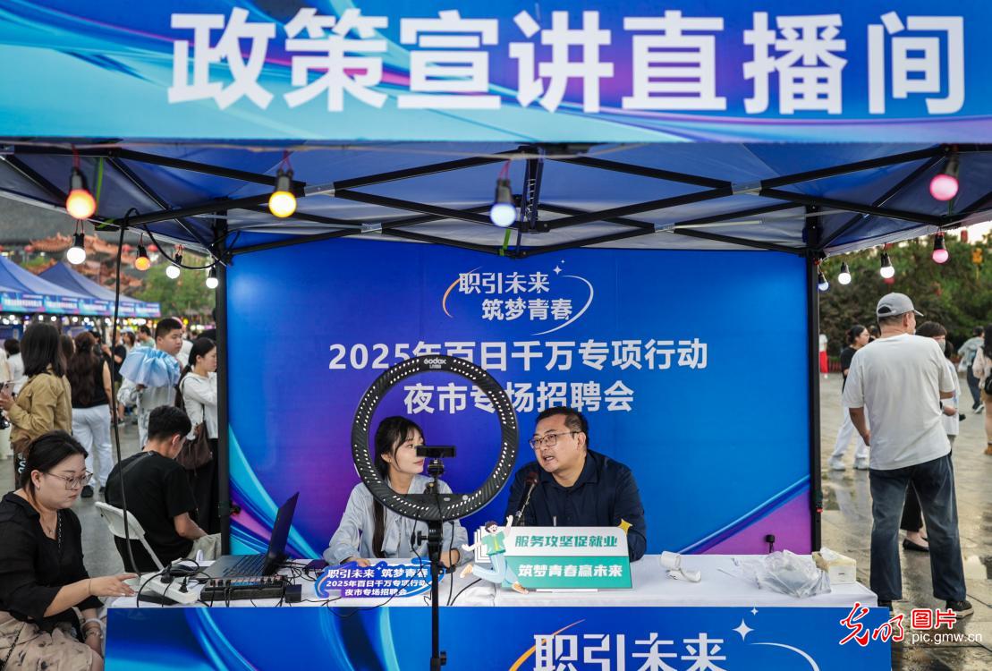 “人才夜市”点亮求职新场景