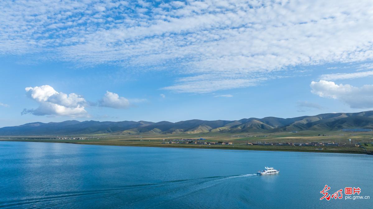 金秋青海湖美景引客来
