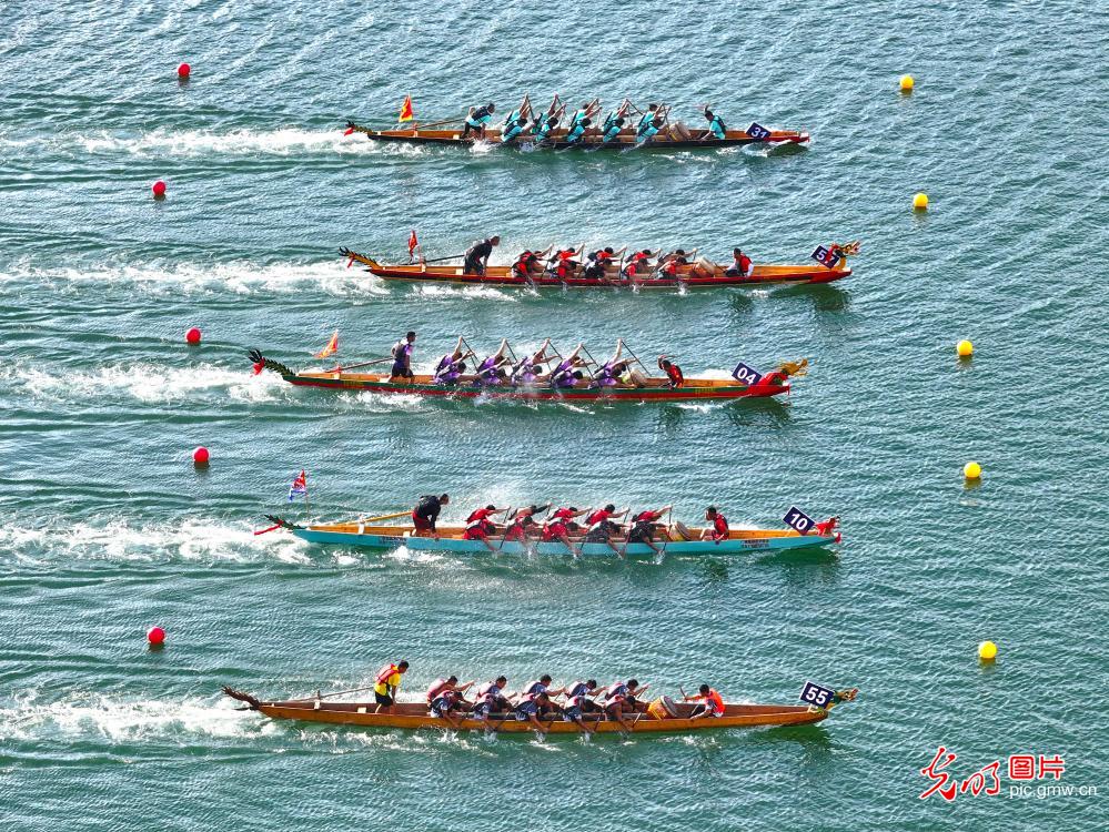 龙舟逐浪 欢度国庆