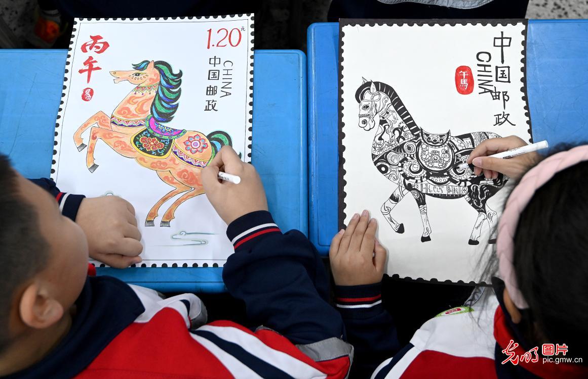 设计马年邮票 乐学邮政知识