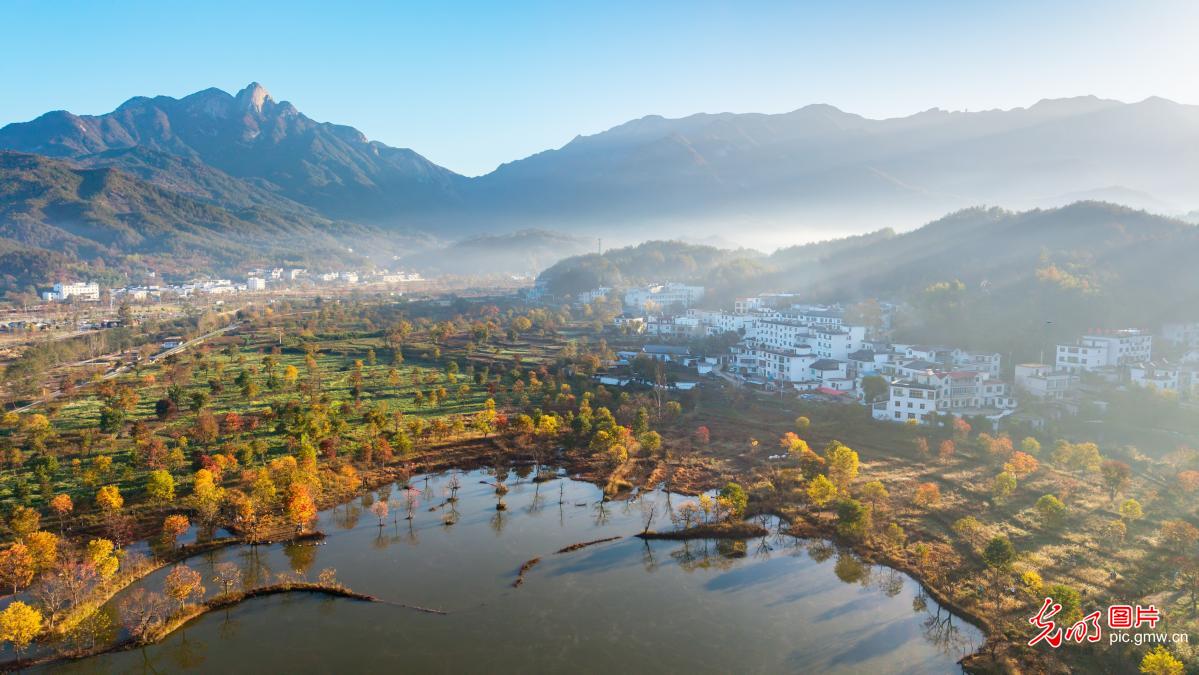 罗田河西畈绘就乡村画卷